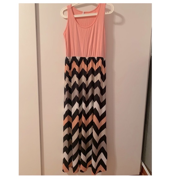 Size medium soft pink and blue dress - Picture 3 of 3